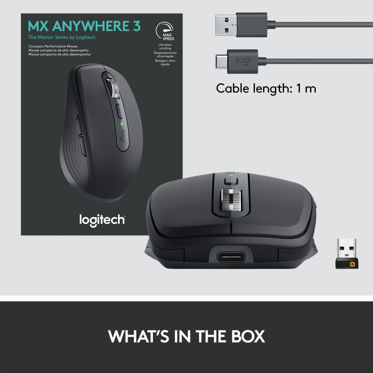 Mx Anywhere 3 Mouse Graphite