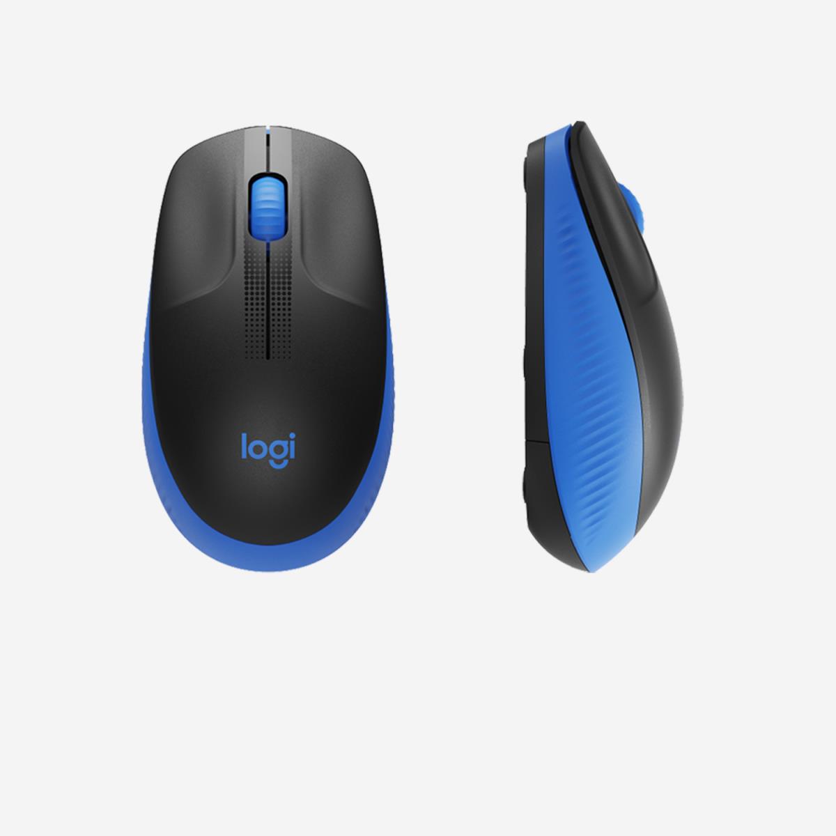 M190 Full-Size Wireless Mouse Blue