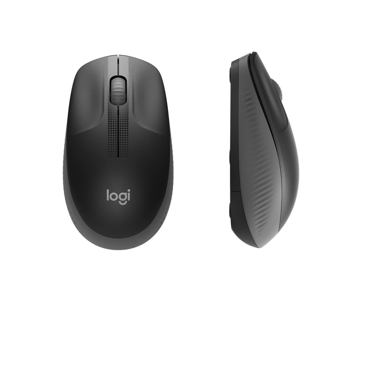 M190 Full-Size Wireless Mouse Charcoal