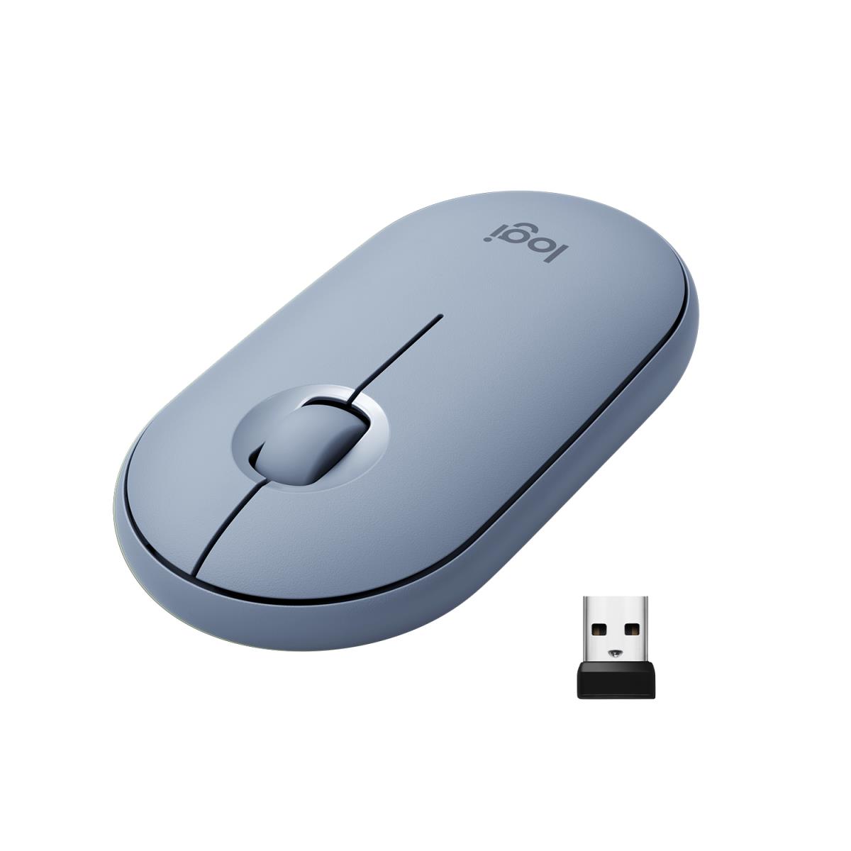 Pebble M350 Wireless Mouse Blue Grey