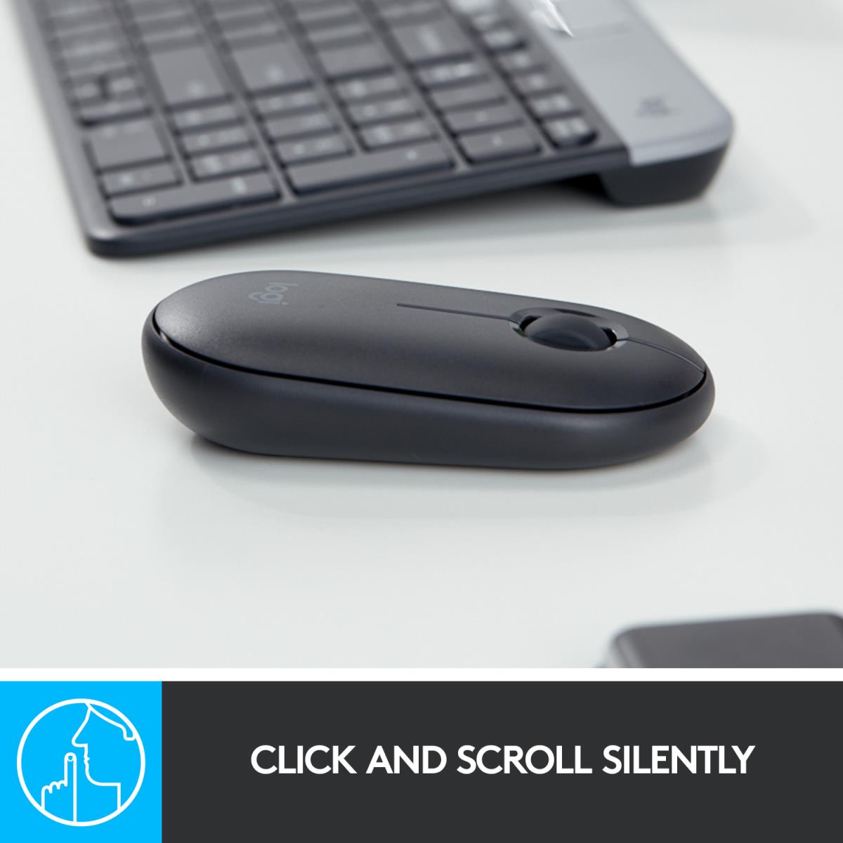 Pebble M350 Wireless Mouse - Graphite
