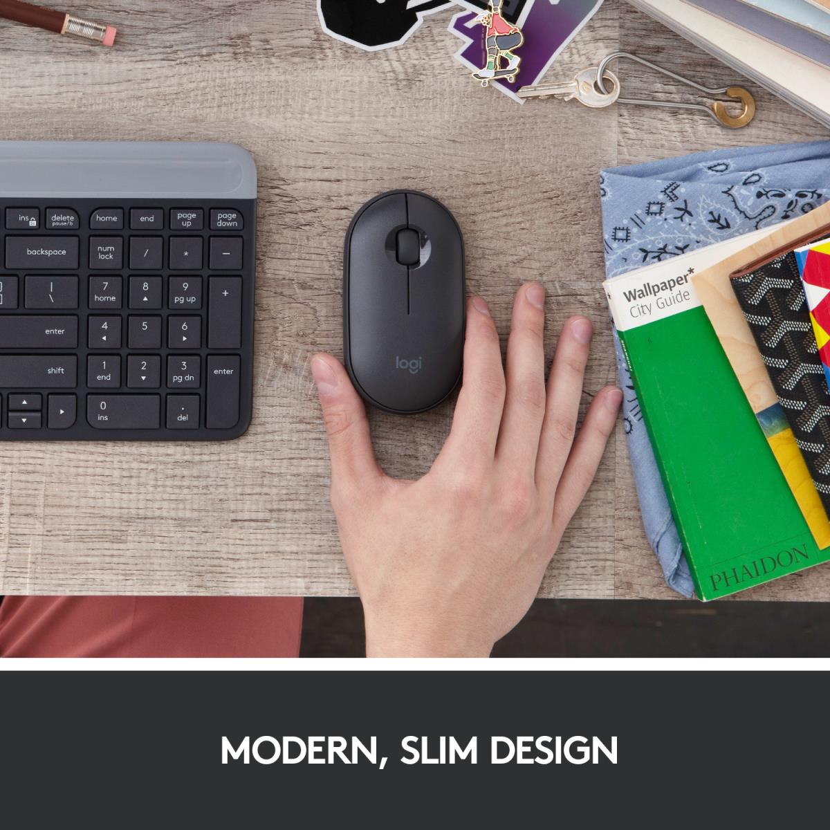 Pebble M350 Wireless Mouse - Graphite