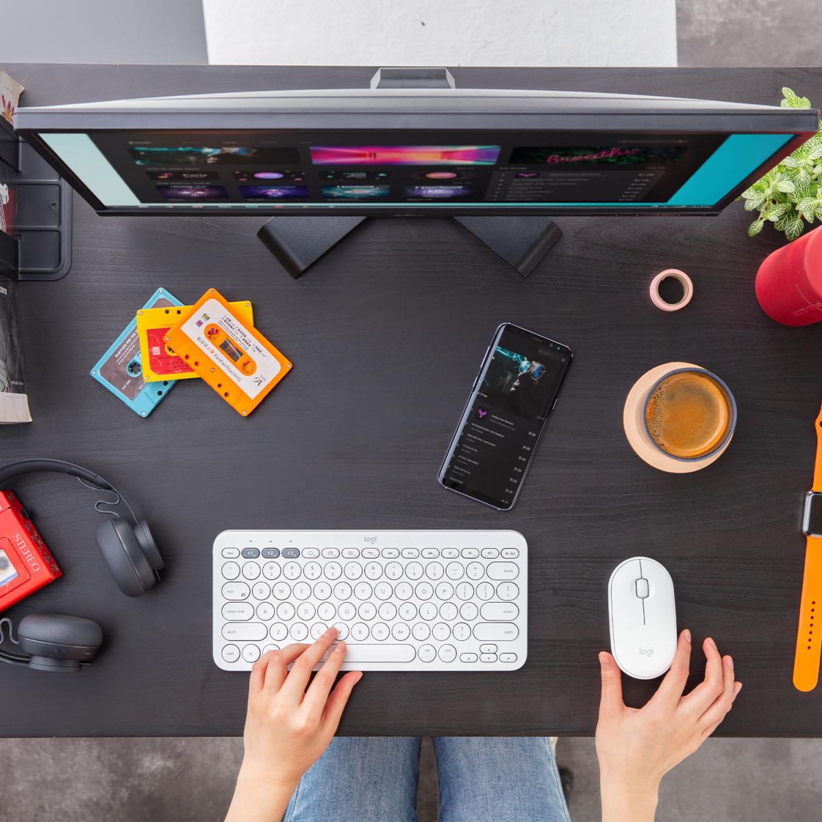 Pebble M350 Wireless Mouse - Offwhite