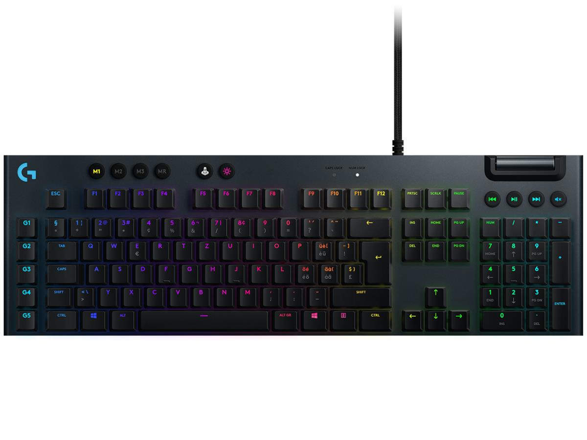 G815 Lightsync RGB Mechanical Gaming Keyboard Black - Qwertz Suisse Tactile
