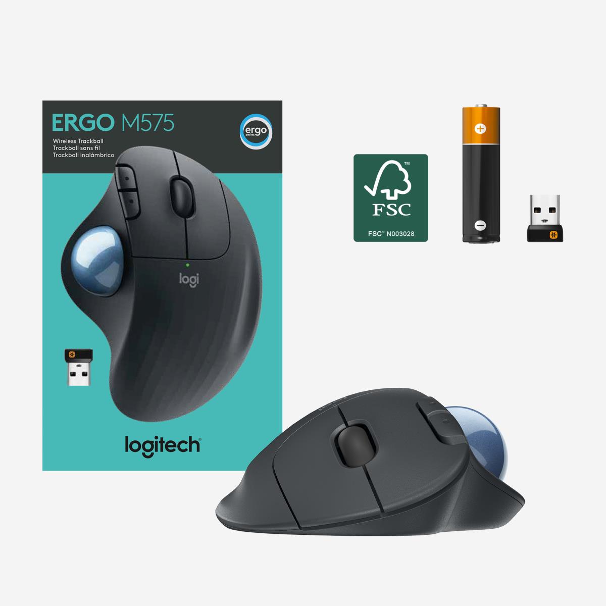 Ergo M575 Wireless Trackball - Graphite