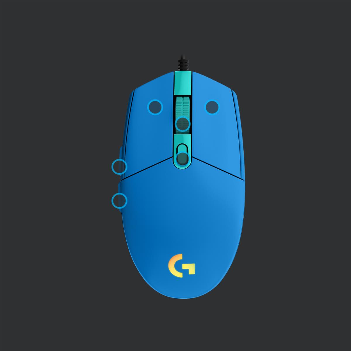 G203 Lightsync Gaming Mouse USB Blue