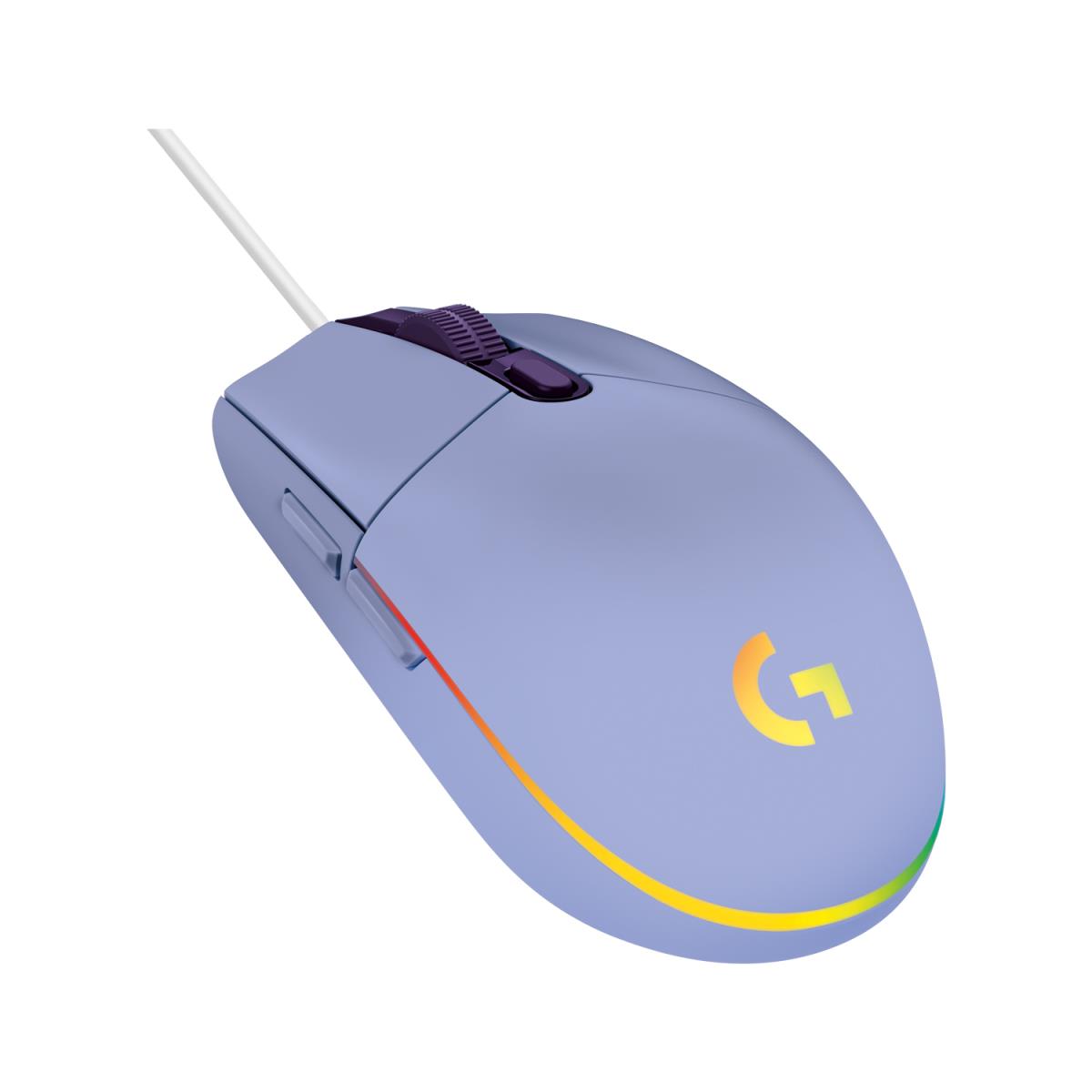 G203 Lightsync Gaming Mouse USB Lilac
