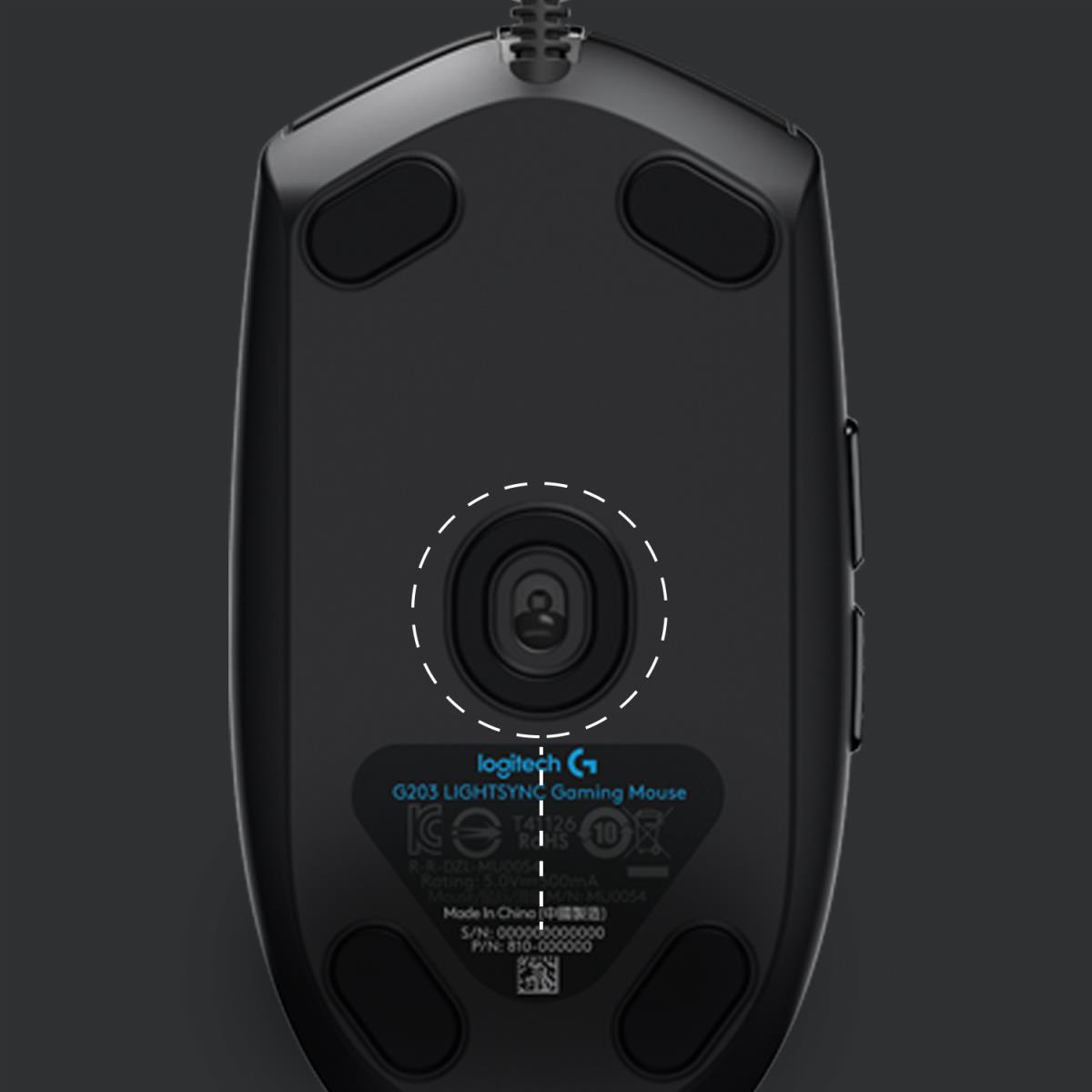 G203 Lightsync Gaming Mouse USB Black