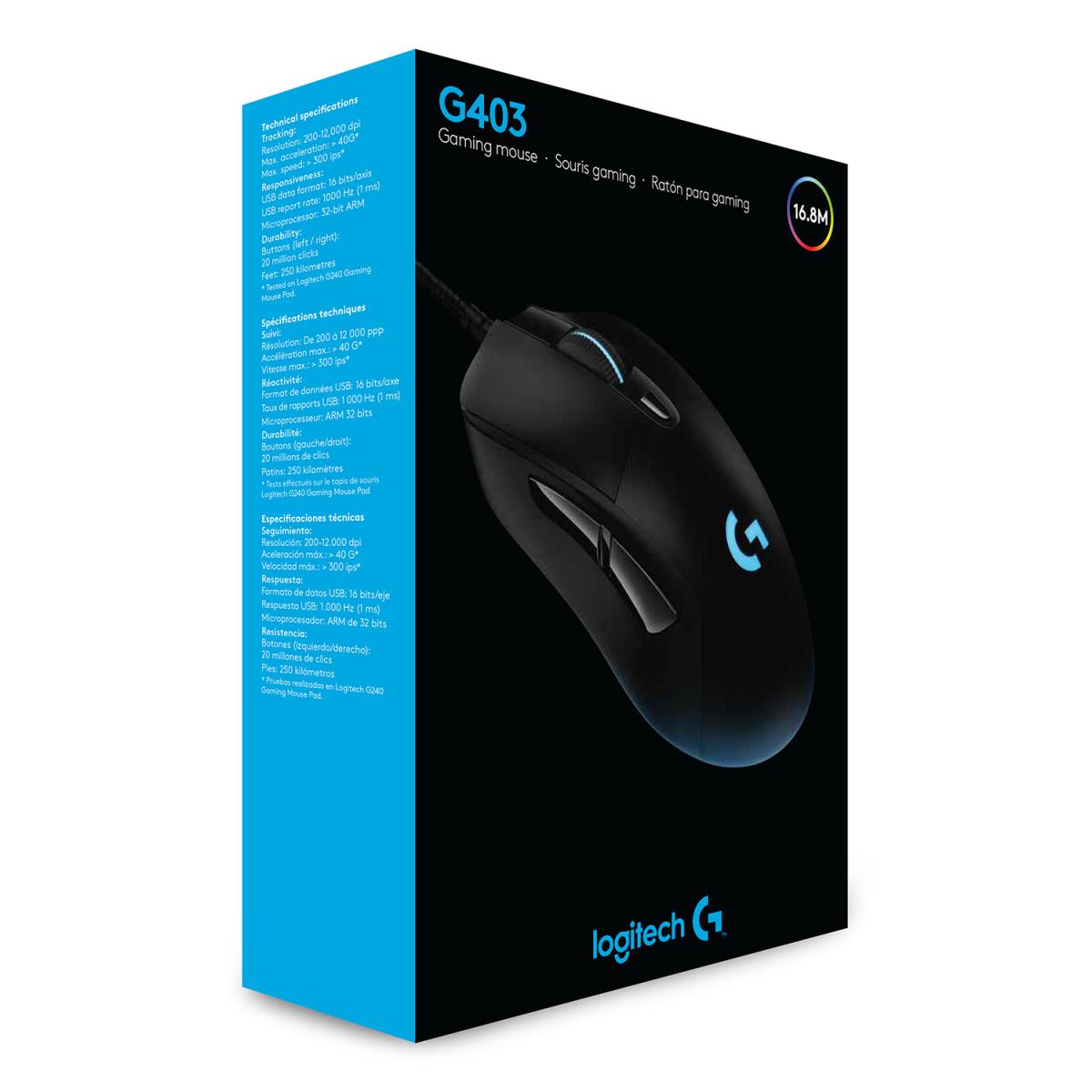 G403 Hero Gaming Mouse USB Black EWR2