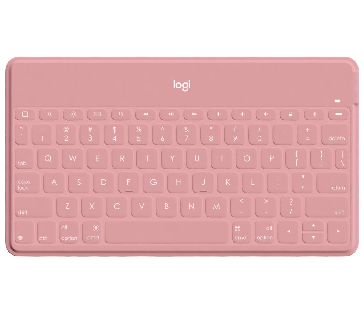 Keys-to-go Bluetooth Keyboard For Apple iPad/iPhone/tv - Blush Pink Qwertz Swiss