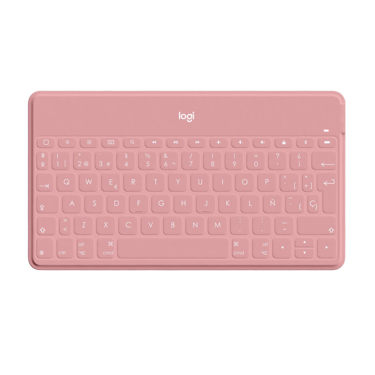 Keys-to-go Bluetooth Keyboard For Apple iPad/iPhone/TV - Blush Pink Qwerty Esp