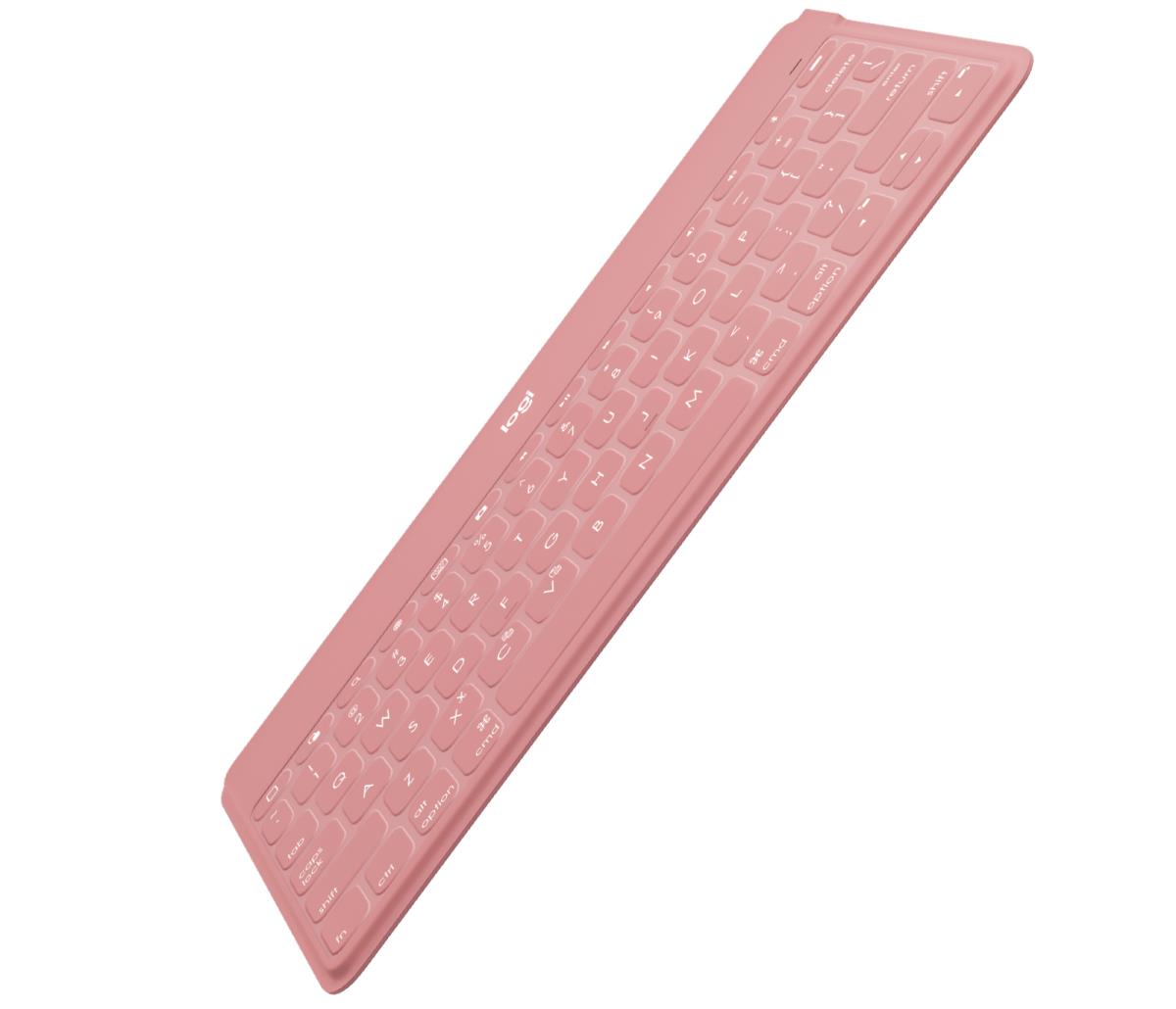 Keys-to-go Bluetooth Keyboard For Apple iPad/iPhone/tv - Blush Pink Azerty French