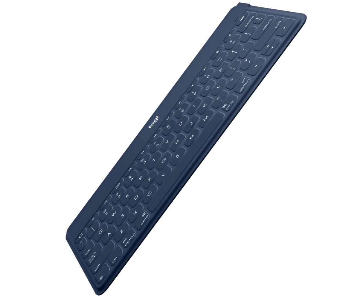 Keys-to-go Bluetooth Keyboard For Apple iPad/iPhone/tv - Classic Blue Qwertz Swiss
