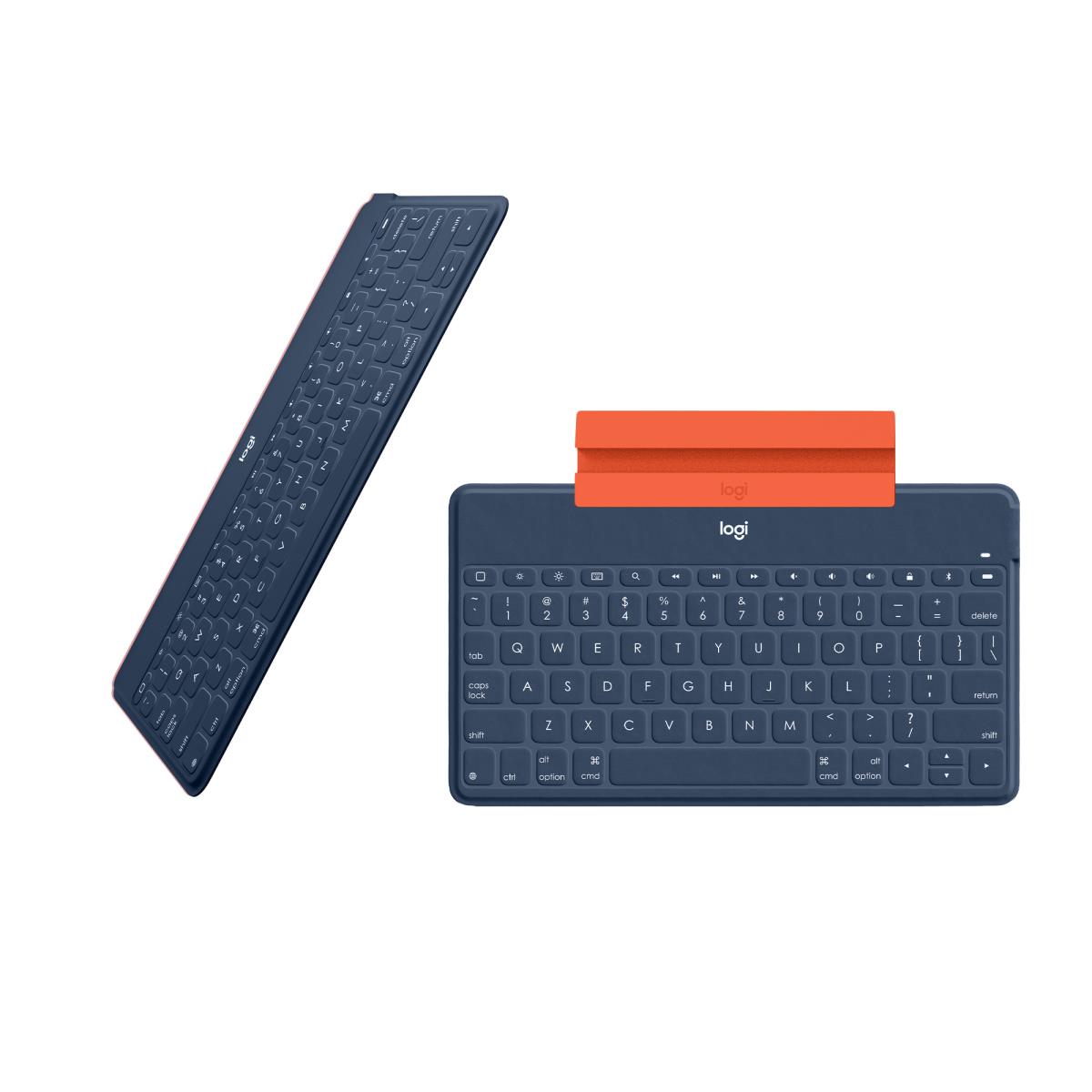 Keys-to-go Bluetooth Keyboard For Apple iPad/iPhone/tv - Classic Blue Qwertz Swiss