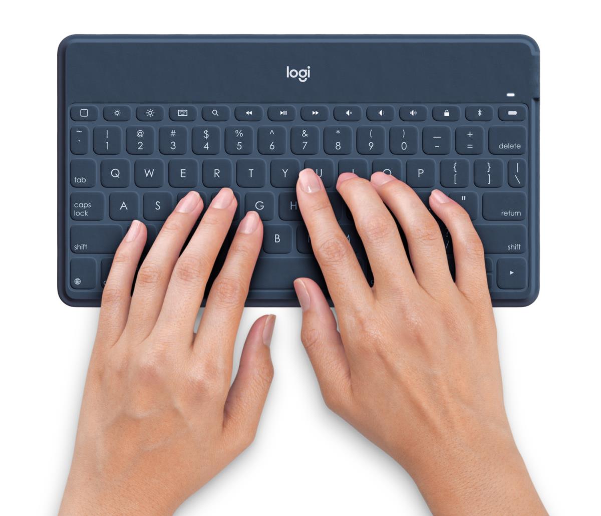 Keys-to-go Bluetooth Keyboard For Apple iPad/iPhone/TV - Classic Blue Qwerty Esp