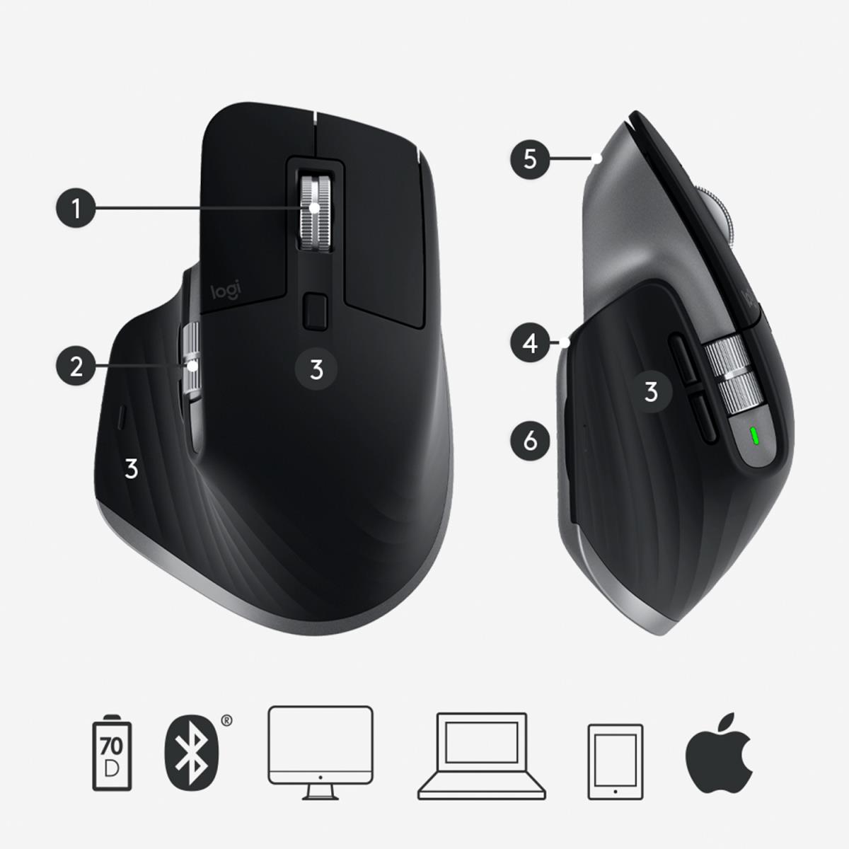 Wireless Mouse Mx Master 3 For Mac Space Grey