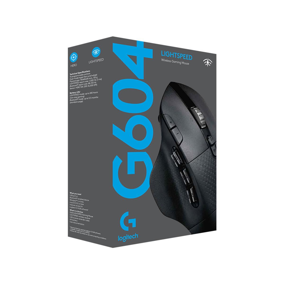 G604 Lightspeed Wireless Gaming Mouse - Black - Eer2