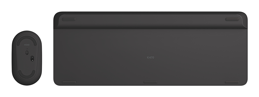 Slim Wireless Keyboard And Mouse Combo Mk470 - Graphite - Qwerty Esp
