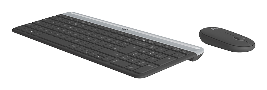 Slim Wireless Keyboard And Mouse Combo Mk470 - Graphite - Qwerty Esp