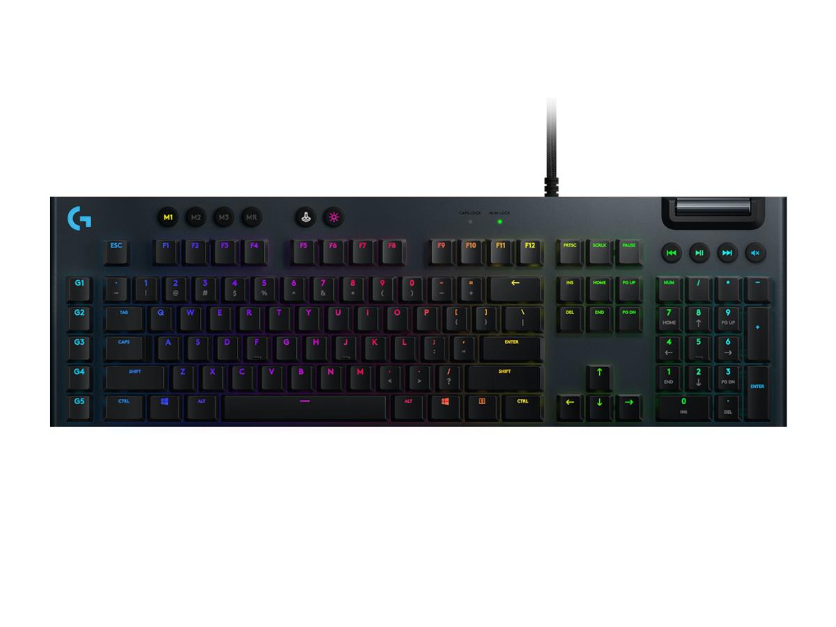 G815 Lightsync RGB Mechanical Gaming Keyboard Black - Qwerty Pan Nordic Clicky