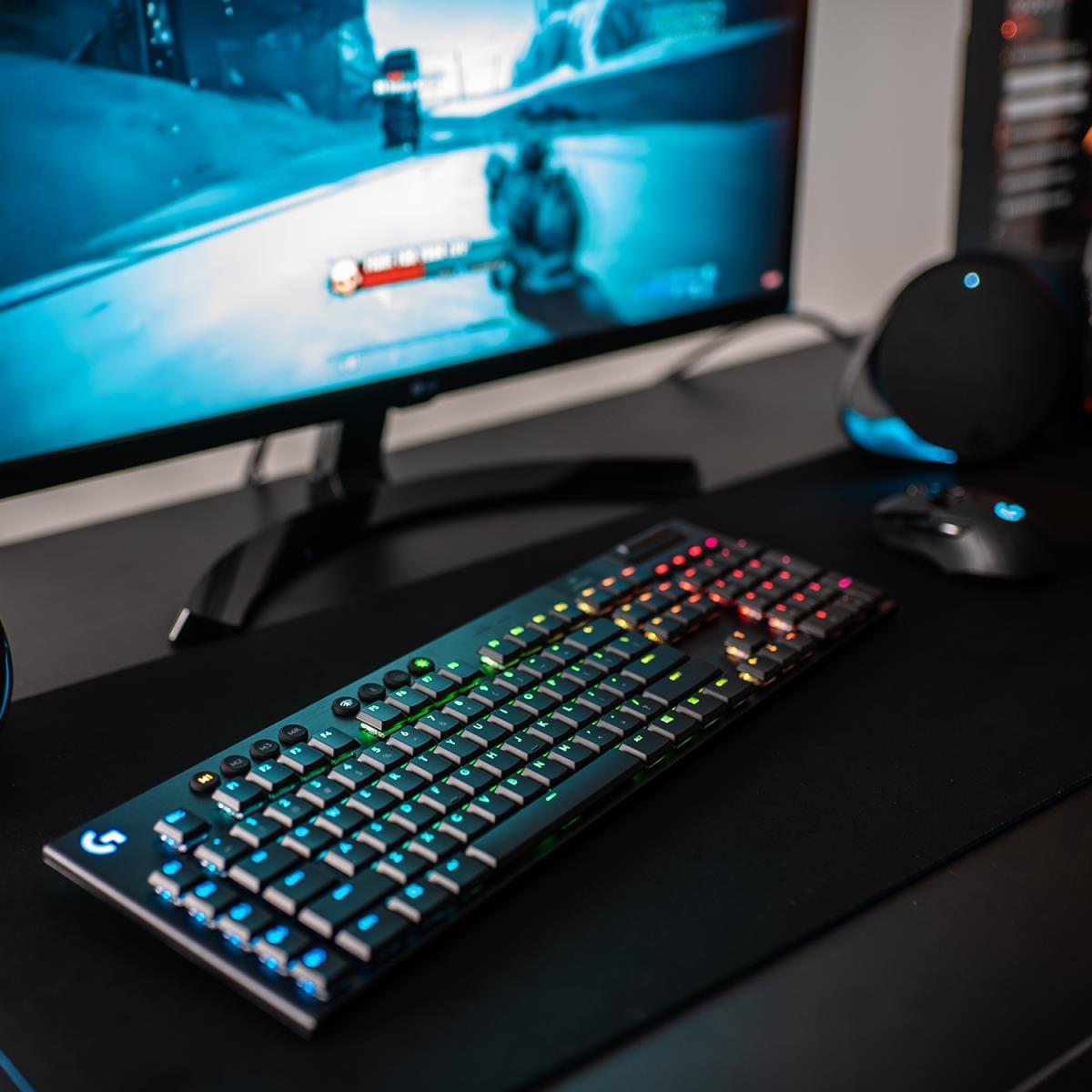 G915 Lightspeed Wireless RGB Mechanical Gaming Keyboard Black Qwertzu Swiss-Lux Tactile
