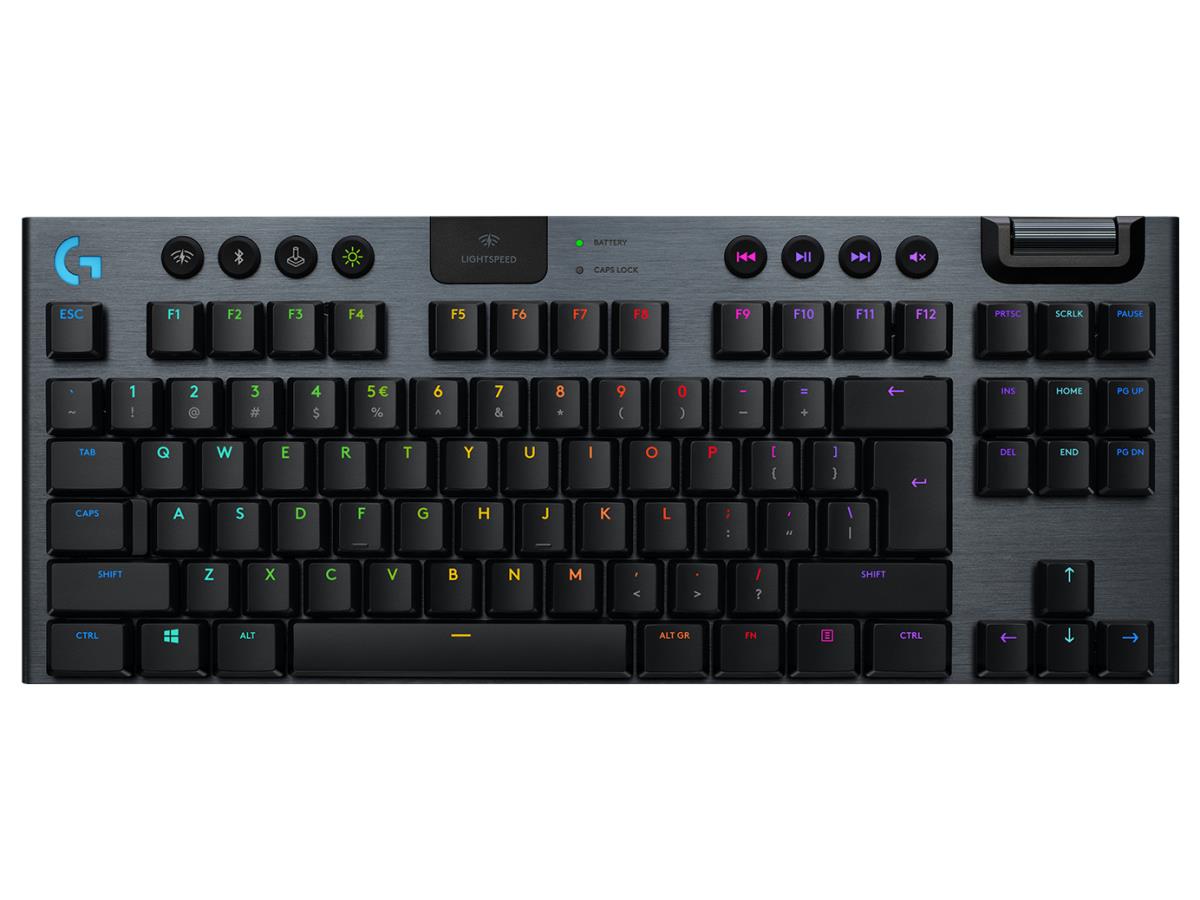 G915 Tkl Tenkeyless Lightspeed Wireless RGB Mechanical Gaming Keyboard Carbon Qwerty US/Int'lernational Linear