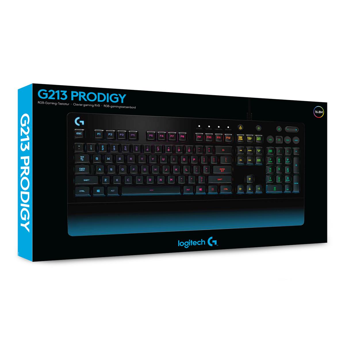 G213 Prodigy Gaming Keyboard USB - Azerty Belgian