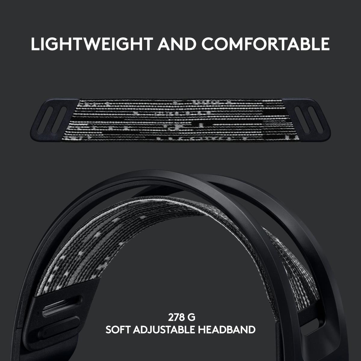 G733 Lightspeed Wireless RGB Gaming Headset Black