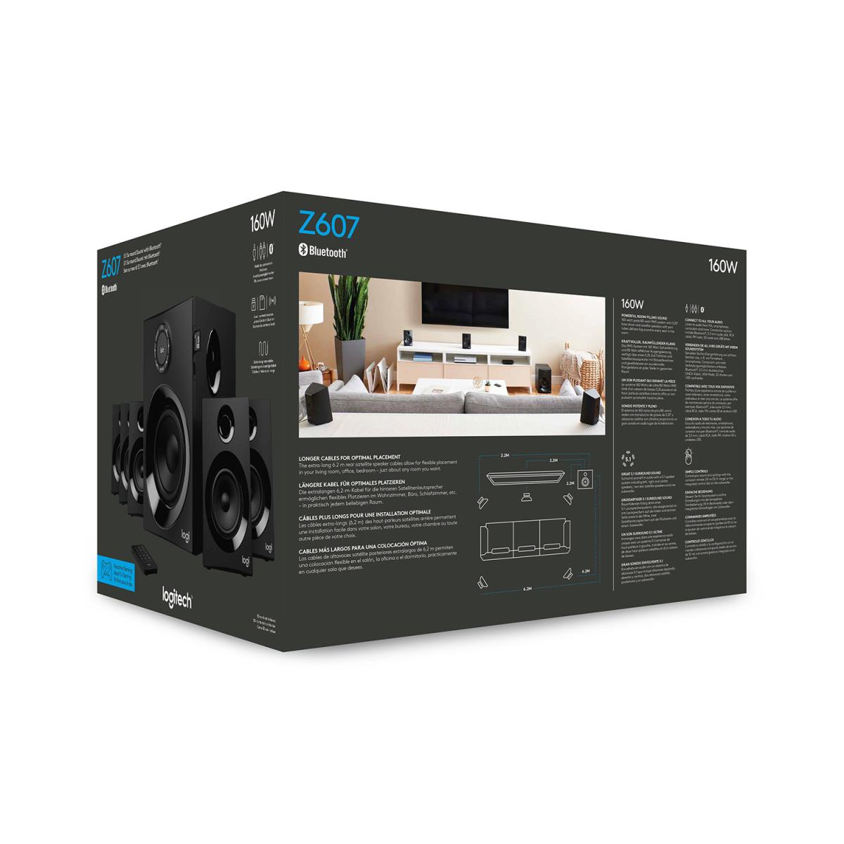 Z607 5.1 Surround Sound Speaker System 3.5mm