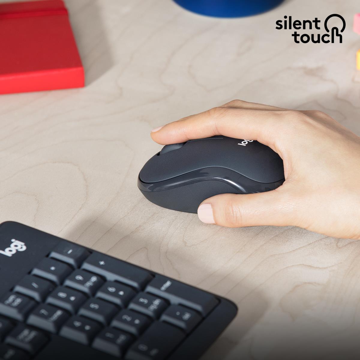 Mk295 Silent Wireless Combo Graphite Qwerty US/Int'l