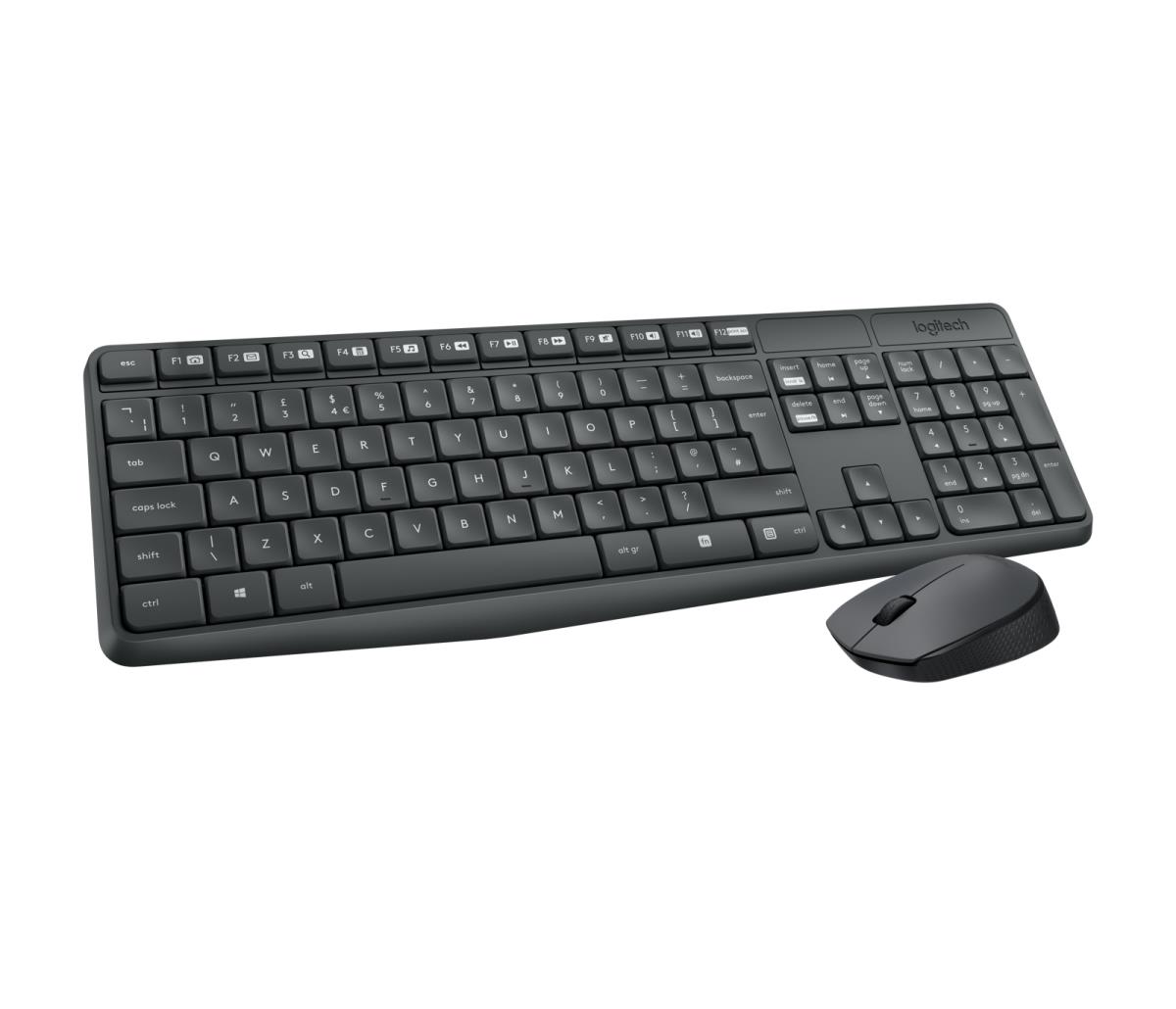 Mk235 Wireless Keyboard / Mouse Grey Azerty French