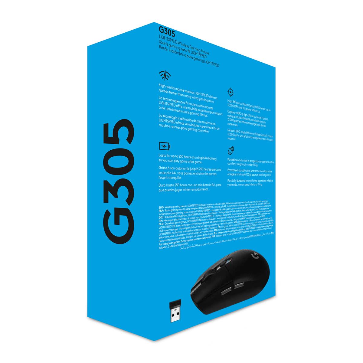 G305 Lightspeed Wireless Gaming Mouse Black Ewr 2