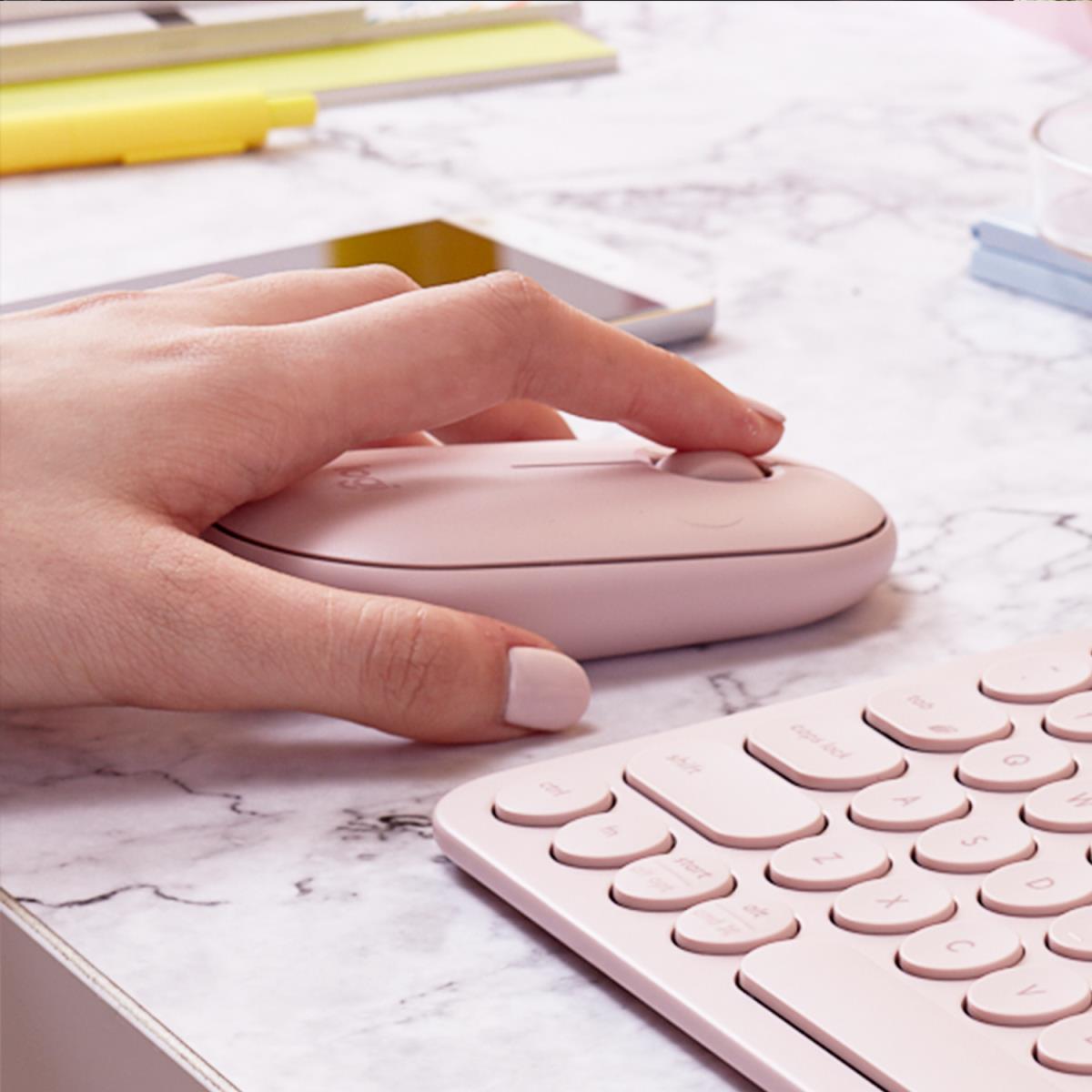 Pebble M350 Wireless Mouse - Rose