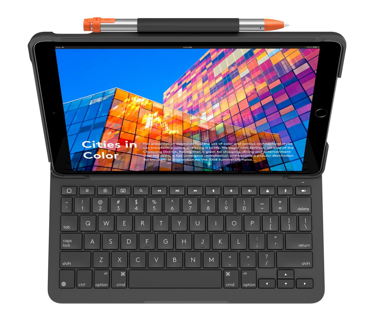 Slim Folio For iPad Air 3rd Generation Graphite Suisse / Qwertz
