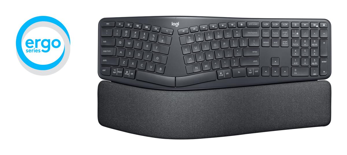 Ergo K860 - Split Ergonomic Keyboard - Wireless - Graphite Azerty French