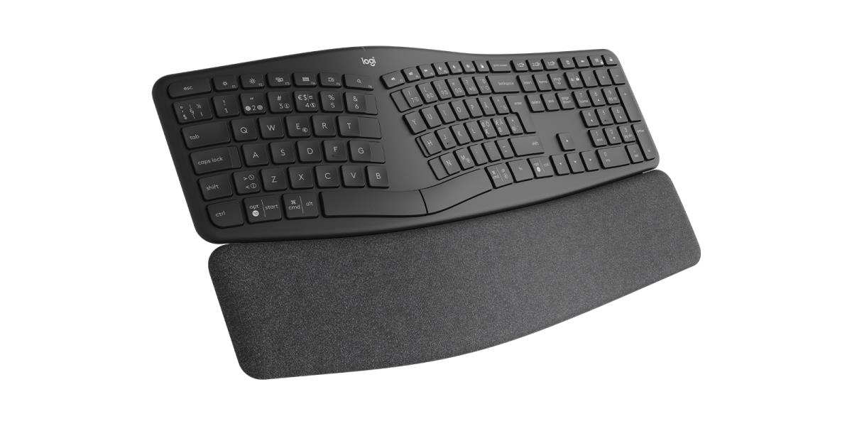 Ergo K860 - Split Ergonomic Keyboard - Wireless - Graphite Qwerty It