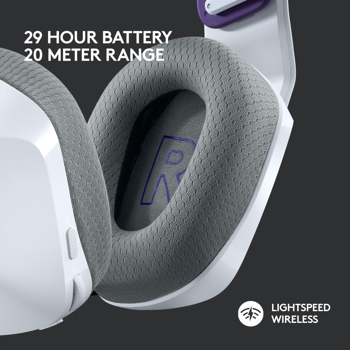 G733 Lightspeed Wireless RGB Gaming Headset White