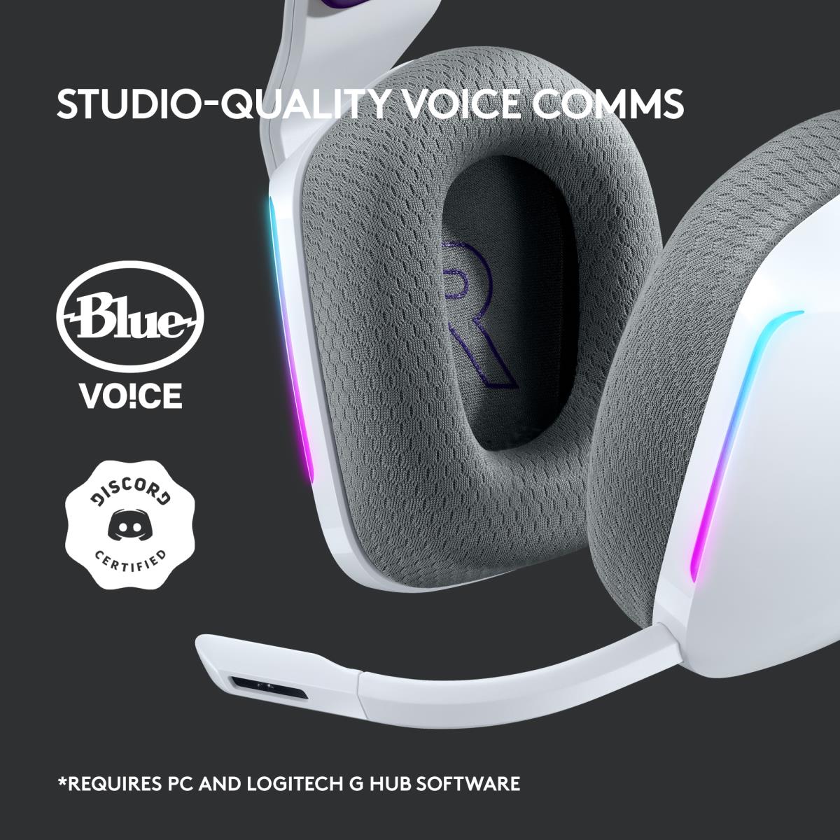 G733 Lightspeed Wireless RGB Gaming Headset White