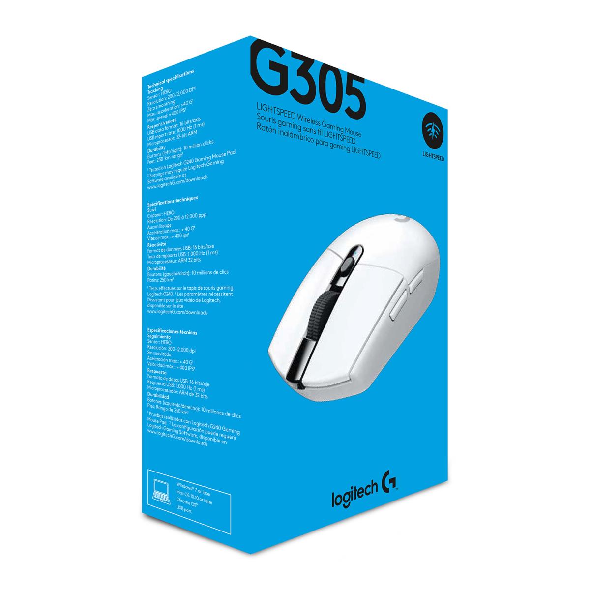 G305 Lightspeed Wireless Gaming Mouse White