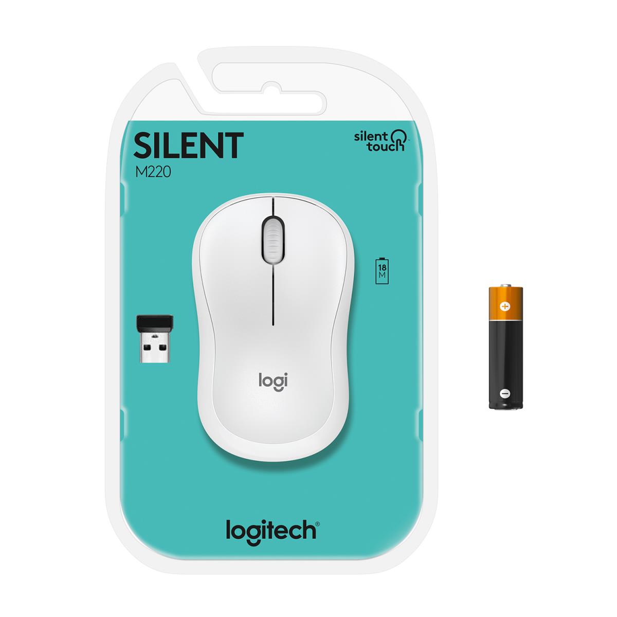 M220 Silent Wireless Mouse Off White