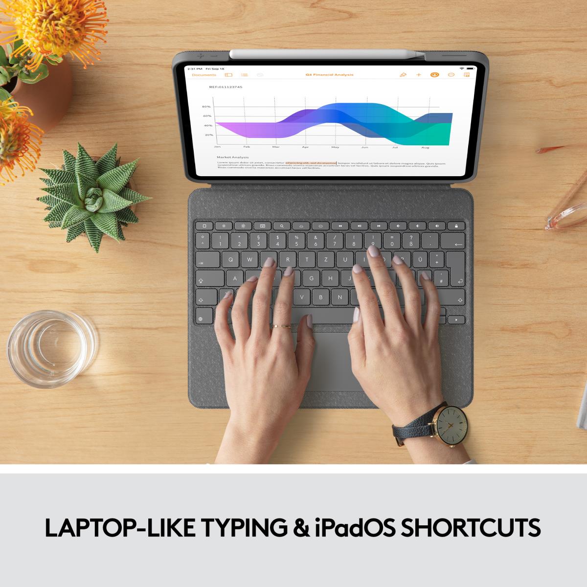 Combo Touch - iPad Pro 12.9in (5th Gen) - English - Qwerty