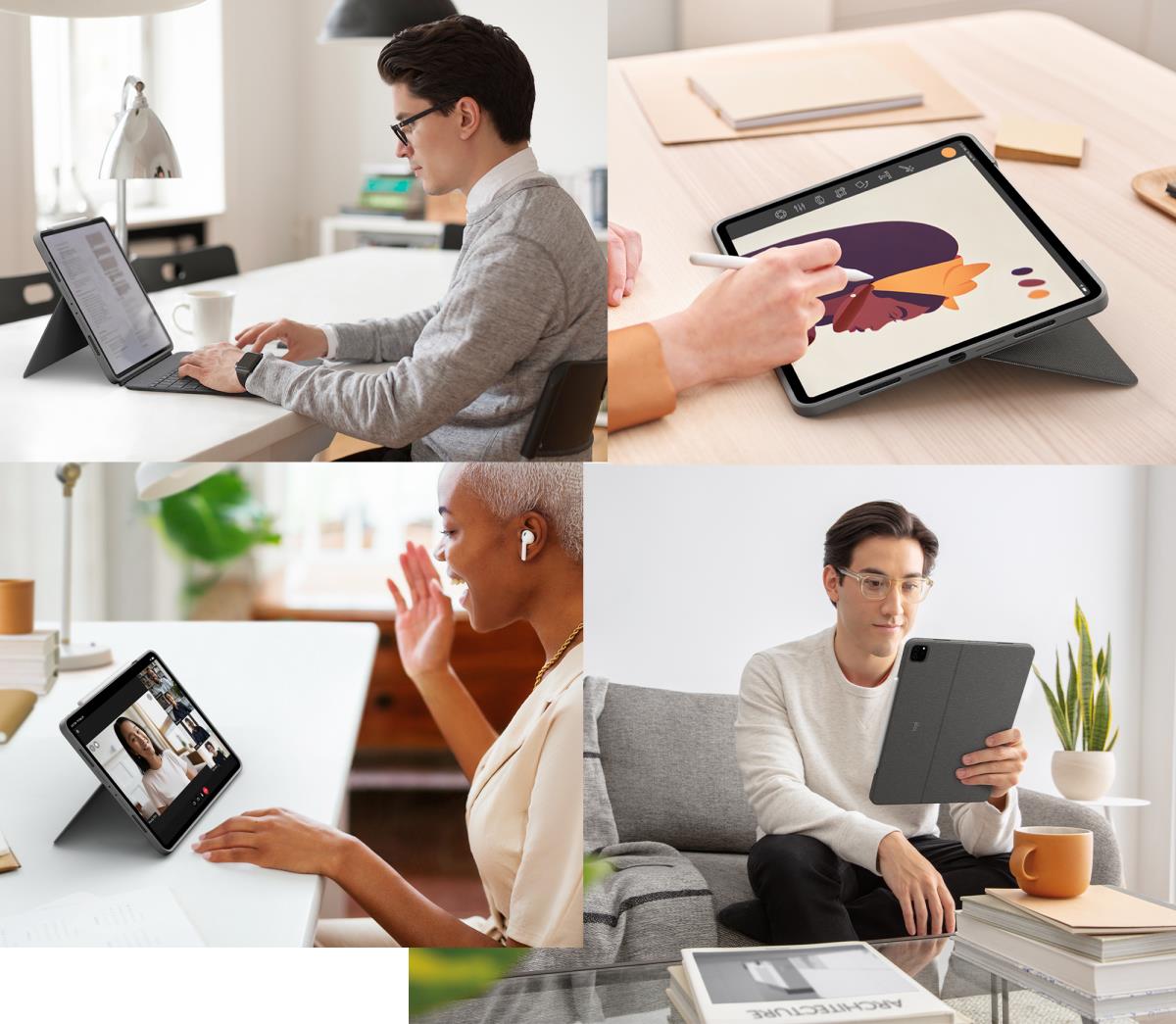 Combo Touch - iPad Pro 12.9in (5th Gen) - English - Qwerty