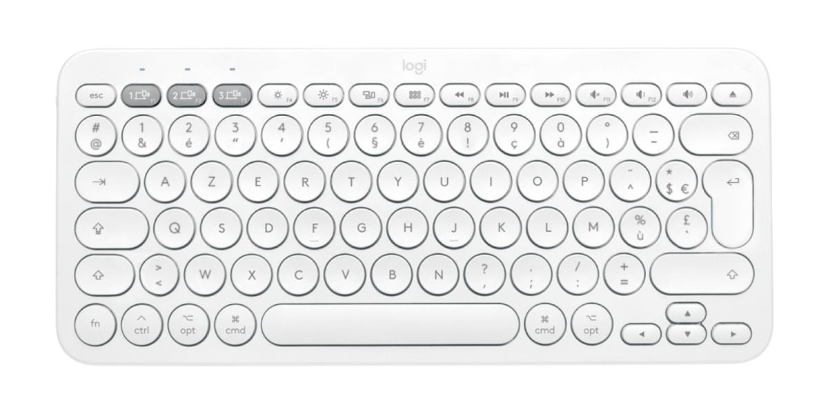K380 For Mac Multi-device Bluetooth Keyboard - Off-white - Azerty French
