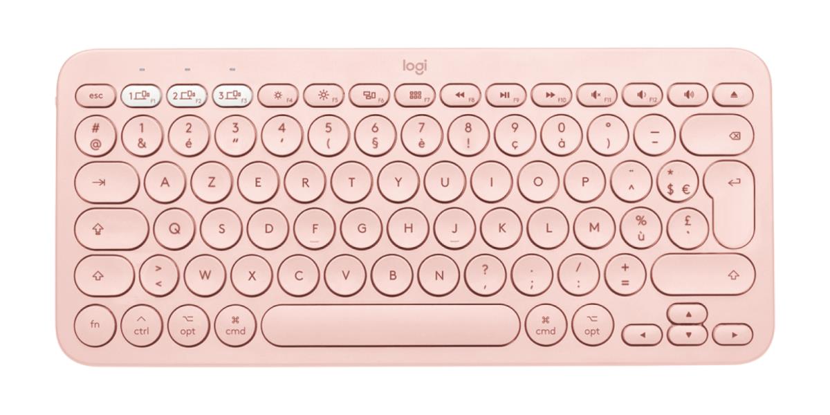 K380 For Mac Multi-device Bluetooth Keyboard - Rose - Azerty French
