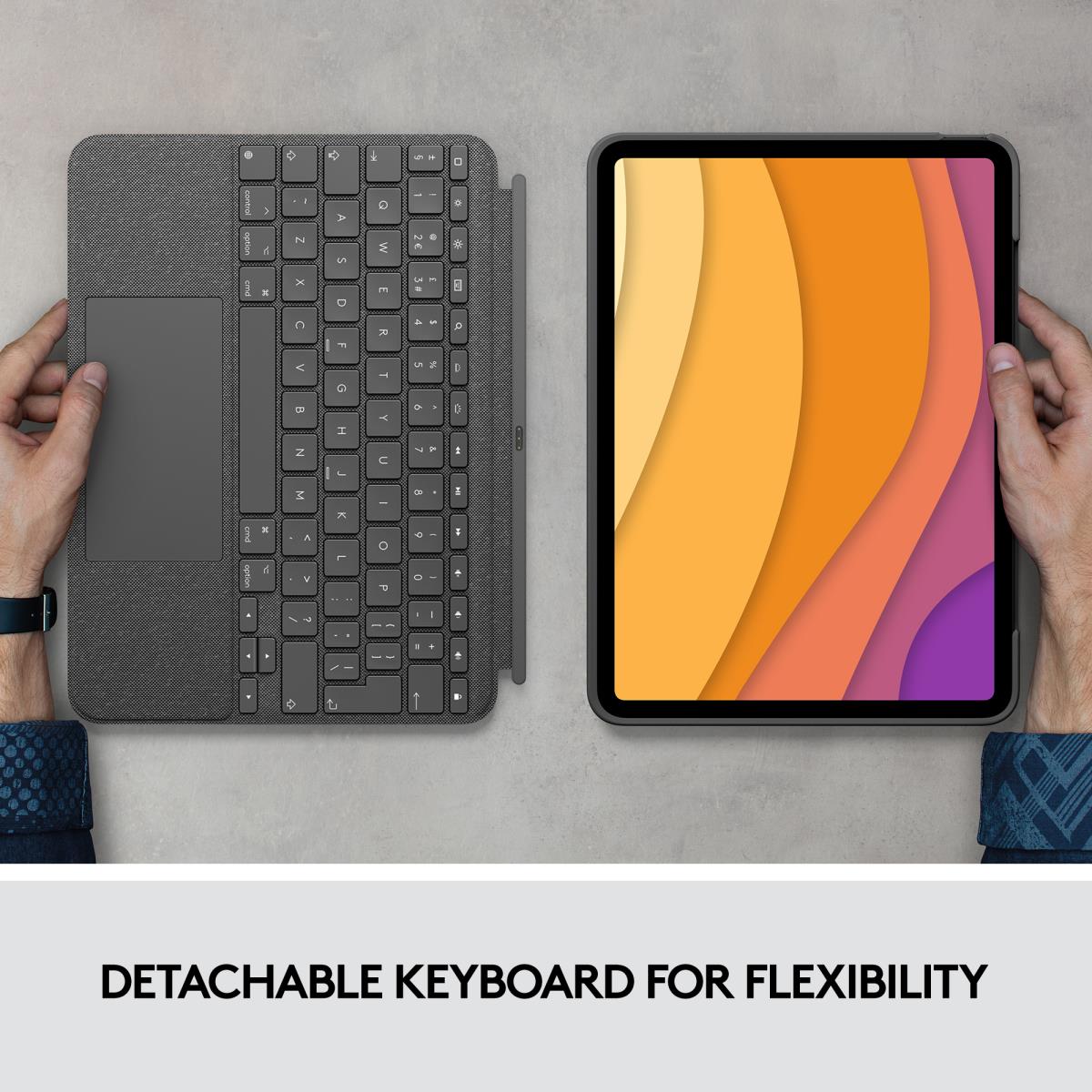 Combo Touch - iPad Air (4th/5 th Gen) Oxford Grey - Azerty French