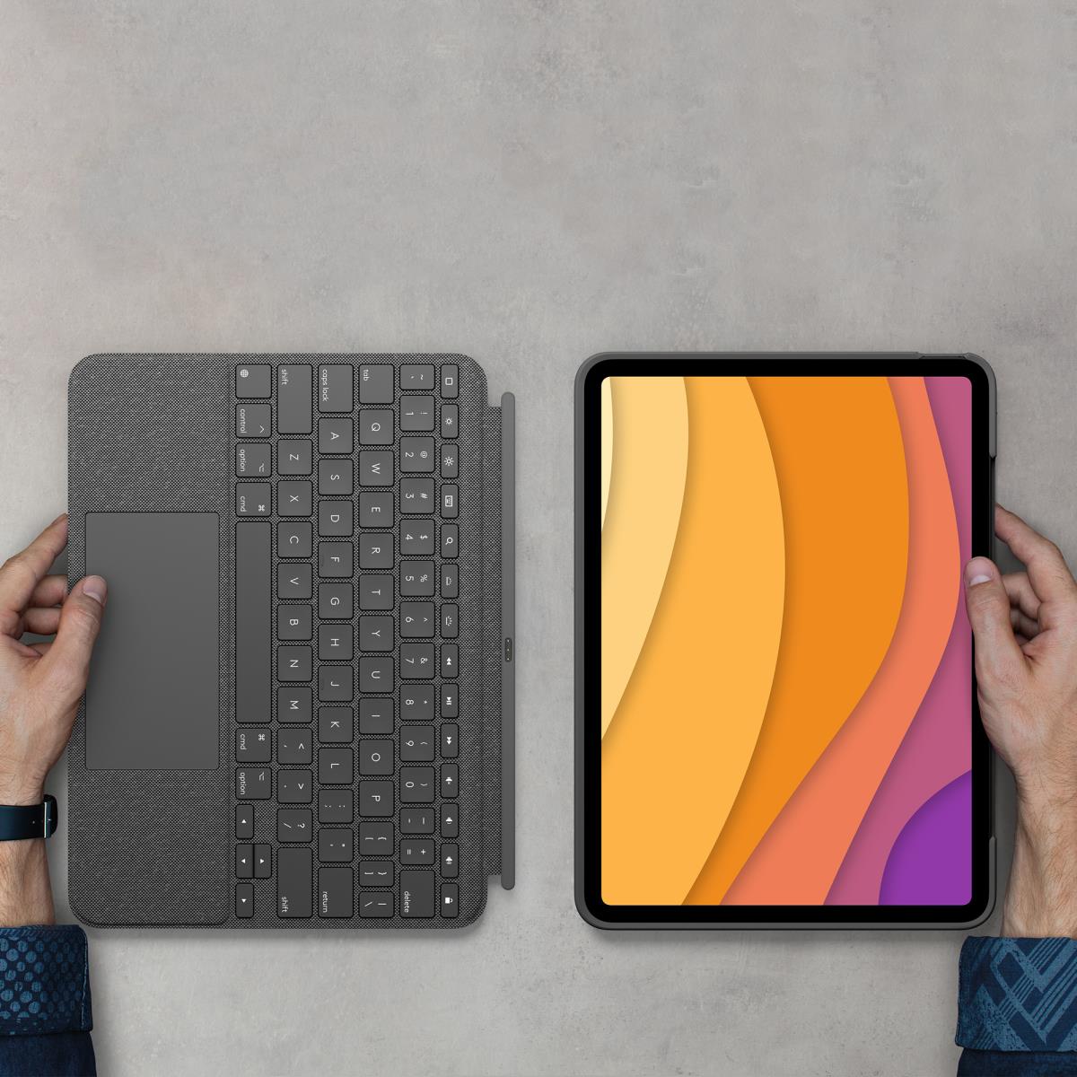 Combo Touch - iPad Air (4th Gen) Oxford Grey - Suisse- Qwertz