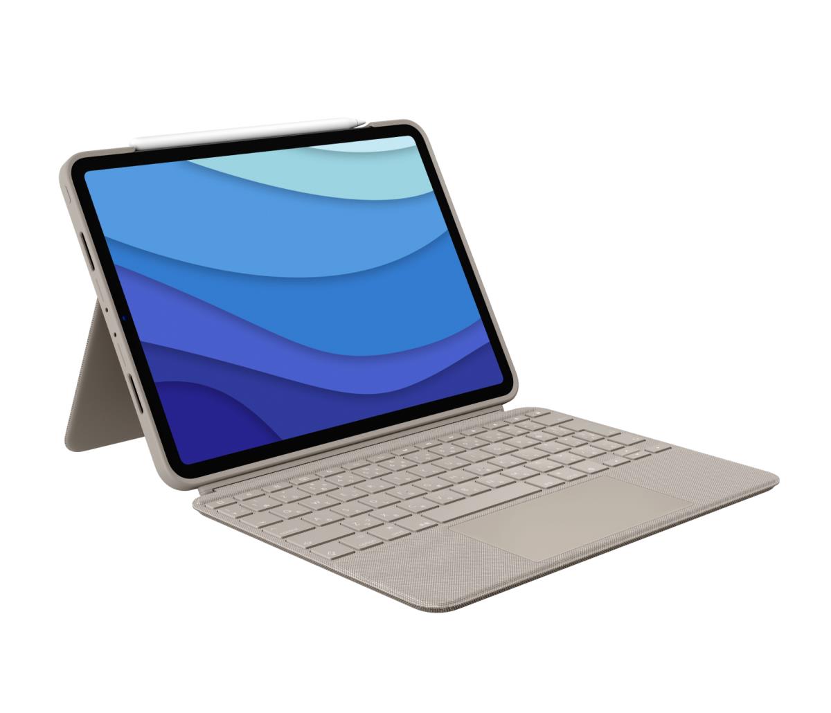 Combo Touch - Sand for iPad Pro 11-in (1st, 2nd, 3rd gen) - US International Qwerty