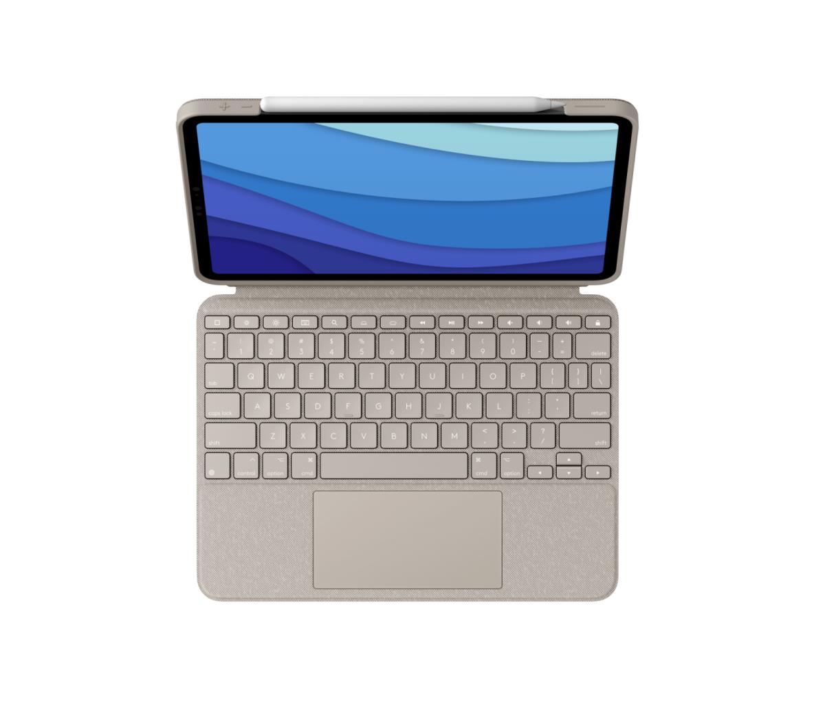 Combo Touch - Sand for iPad Pro 11-in (1st, 2nd, 3rd gen) - US International Qwerty