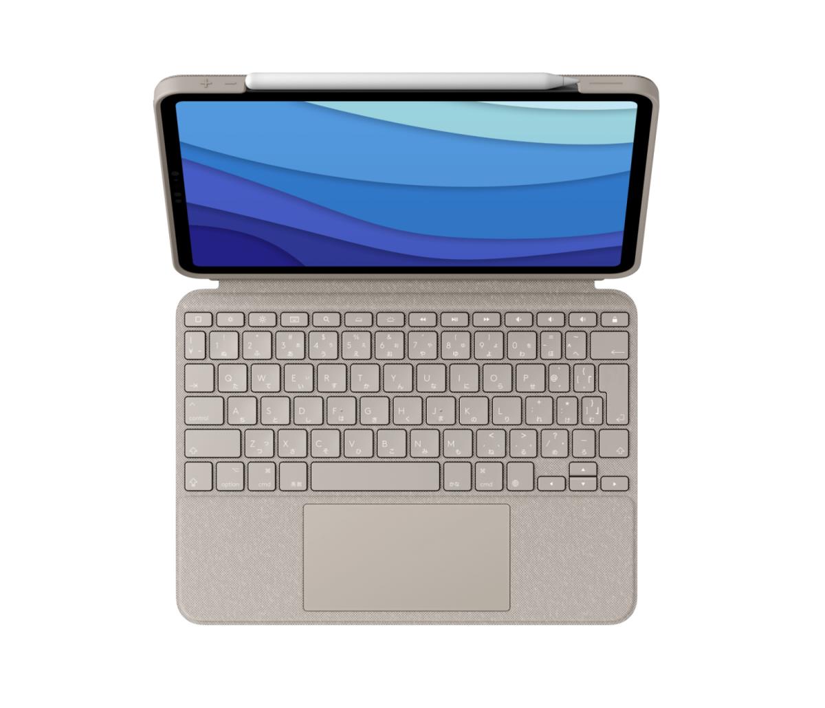 Combo Touch - Sand for iPad Pro 11-in (1st, 2nd, 3rd gen) - US International Qwerty