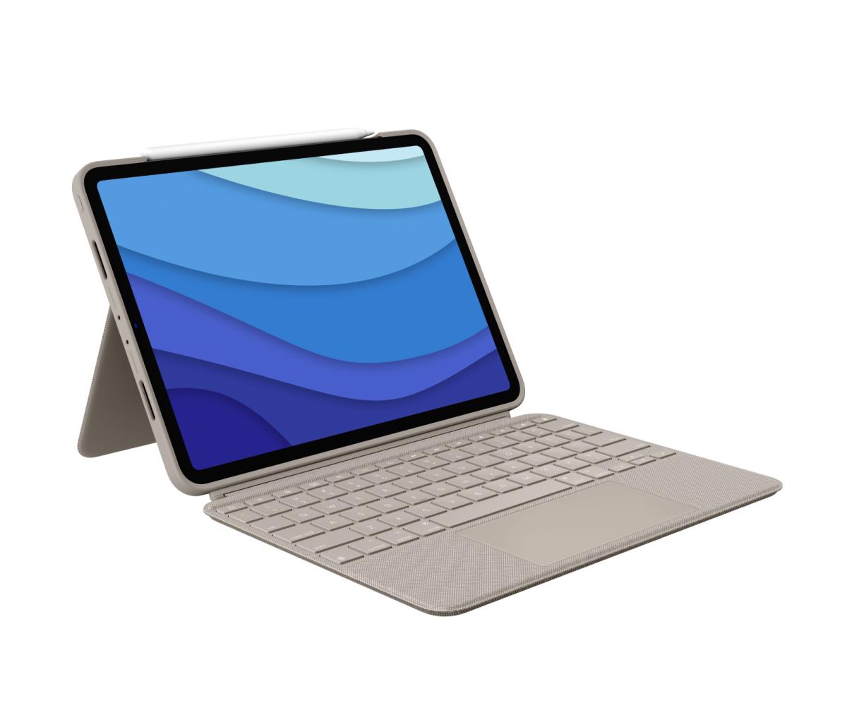 Combo Touch - Sand for iPad Pro 11-in (1st, 2nd, 3rd gen) - US International Qwerty
